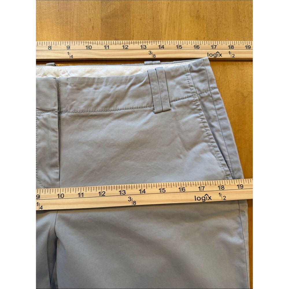 LOFT Gray Taupe Cotton Bootleg Cotton Pants Marisa Style Size 8 - Picture 12 of 13